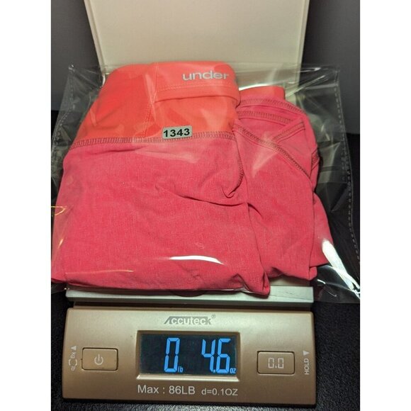 Pink Women's Under Armour Running Athletic Shorts Size XL Heat Gear With Liner - Picture 6 of 15